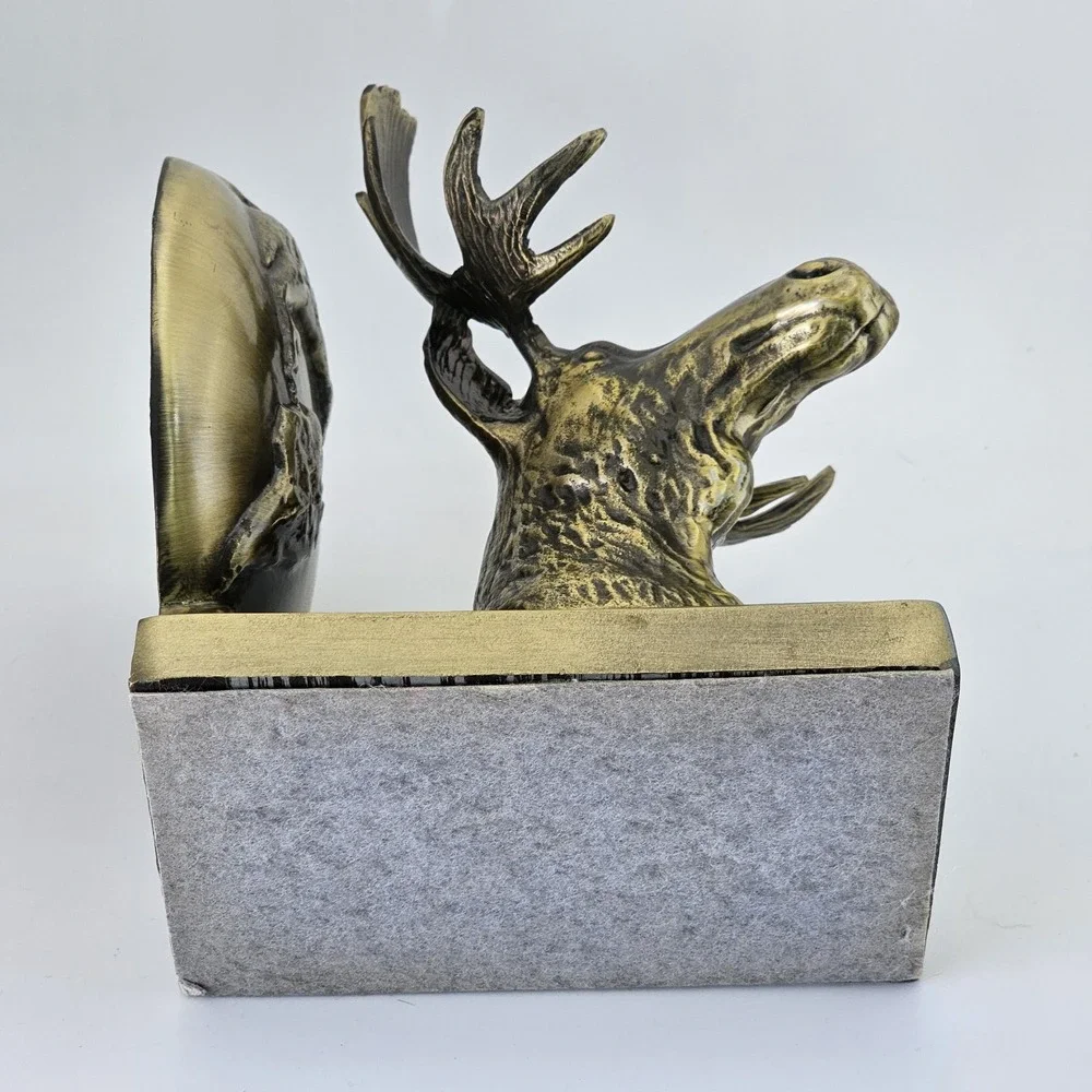 Bookend Frank Sarsaparilla Brass 1992 Moose & Globe Vintage Collectible Bookend